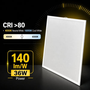 Panel LED empotrable Backlight 60x60cm - 36W - 5040lm - Driver Philips - UGR19 - IP54 | Iluminación | Barcelona Led