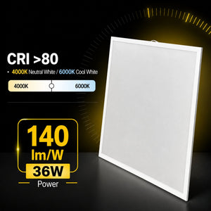 Panel LED empotrable Backlight 60x60cm - 36W - 5040lm - Driver Philips - UGR19 - IP54 (10)