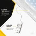 Recessed Backlight LED panel - 40W - 60x60cm - 4800lm - Philips driver - UGR22 - IP40 3