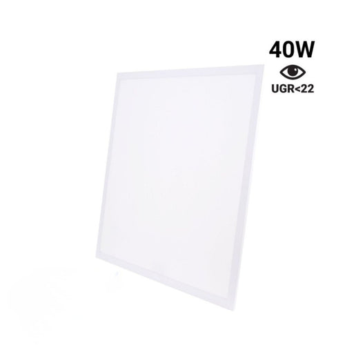 Backlit recessed LED panel 60x60cm - 40W - 100lm/W - Driver flicker free - UGR22 - IP40