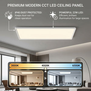 Panel LED Slim - 58x20 cm - CCT - 22W - IP40 - Barcelona Led-Iluminación