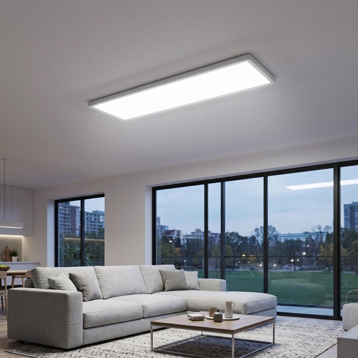 Panel LED Slim - 98x20 cm - CCT - 32W - IP40 - Barcelona Led-Iluminación
