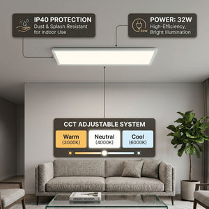 Panel LED Slim - 98x20 cm - CCT - 32W - IP40 (8)