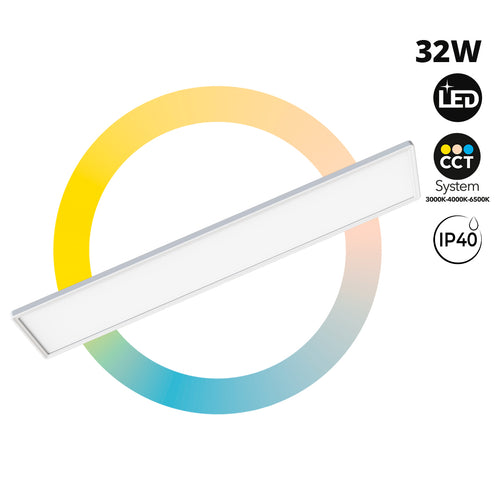 Slim LED Panel - 98x20 cm - CCT - 32W - IP40