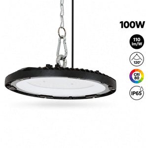 Campana LED industrial - 100W - IP65 - 110lm/W - 5 años de garantía