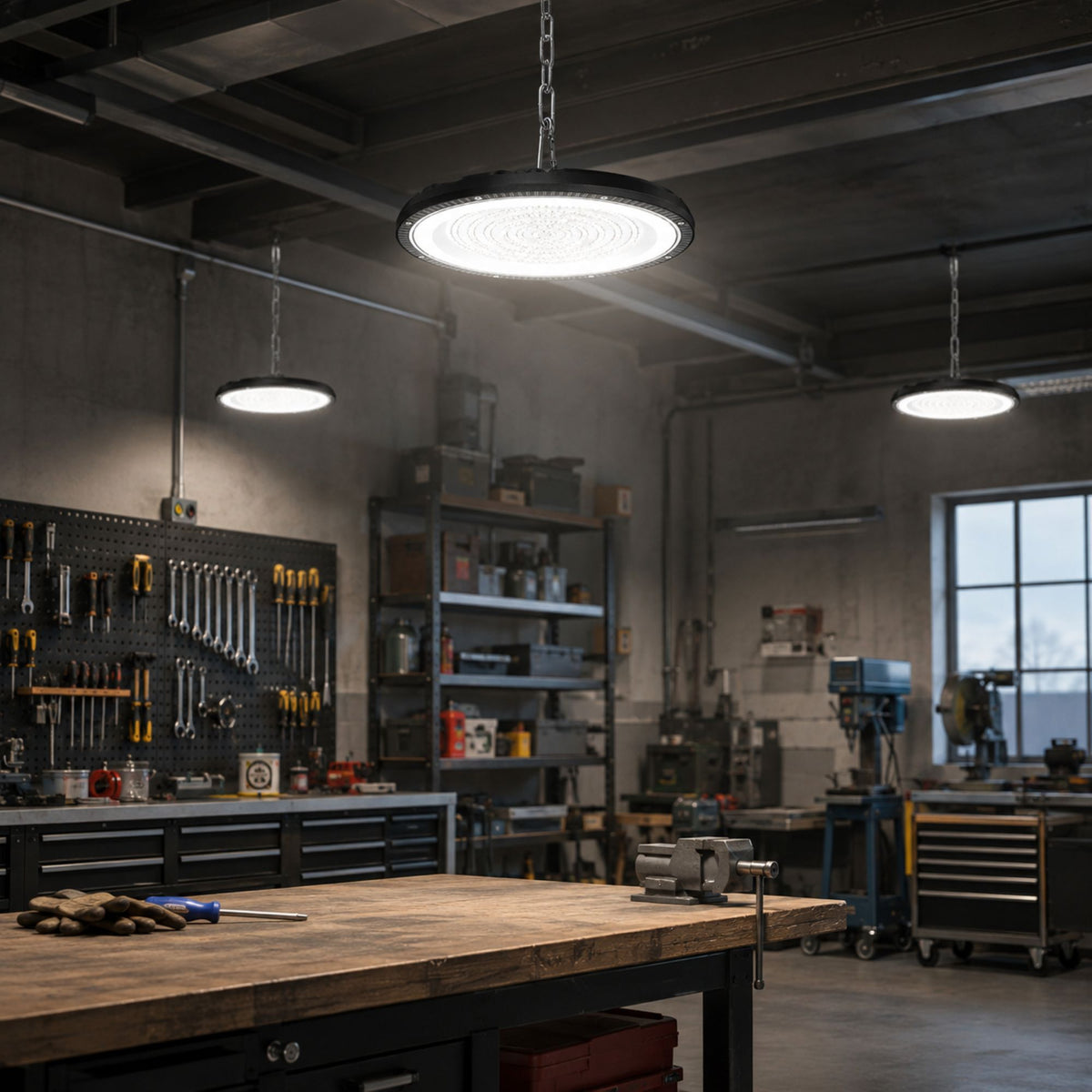 Campana LED industrial UFO - CCT - 100W - 90º - 100lm/w - IP65 (1)