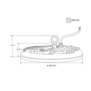 Campana LED industrial UFO - CCT - 100W - 90º - 100lm/w - IP65 (13)