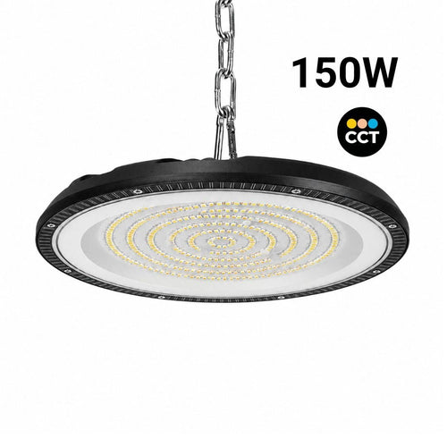 UFO industrial LED high bay light - CCT - 150W - 90º - 100lm/w - IP65