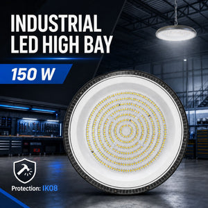 Campana LED industrial UFO - CCT - 150W - 90º - 100lm/w - IP65 (7)