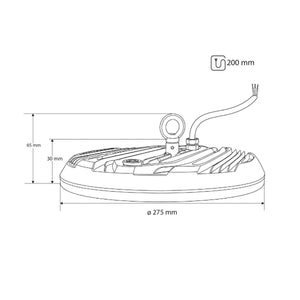Campana LED industrial UFO - CCT - 150W - 90º - 100lm/w - IP65 | Iluminación | Barcelona Led