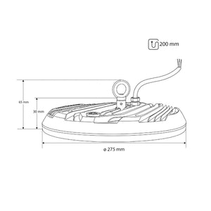 Campana LED industrial UFO - CCT - 150W - 90º - 100lm/w - IP65 (13)