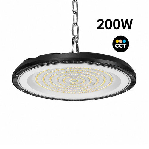Campana LED industriale UFO- CCT - 200W - 90º - 100lm/w - IP65