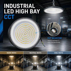 Campana LED industrial UFO - CCT - 200W - 90º - 100lm/w - IP65 (3)