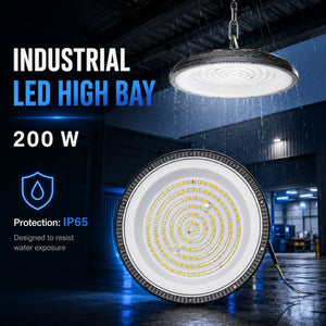 Campana LED industrial UFO - CCT - 200W - 90º - 100lm/w - IP65 (6)