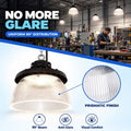 Difusor lumínico de policarbonato para campana LED industrial B8155-150W - B8150-150 - Ángulo 90° 5