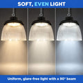 Polycarbonate light diffuser for industrial LED High Bay B8155-200W - B8150-200 - Angle 90° 4