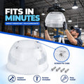 Polycarbonate light diffuser for industrial LED High Bay B8155-200W - B8150-200 - Angle 90° 5