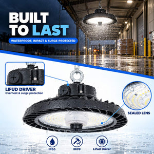 Campana LED industrial 200W - CCT - 170lm/W - Driver LIFUD - IP65 - 10 años garantía (5)
