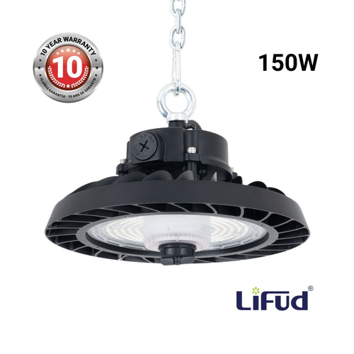 LED UFO High Bay Light 150W - CCT - 170lm/W - LIFUD Driver - IP65 - 10 Year Warranty