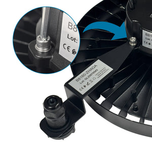 Campana LED UFO industrial - CCT - 200W - 170lm/W - Driver LIFUD - Ángulo seleccionable 110º/90º/70º - IP65 (18)