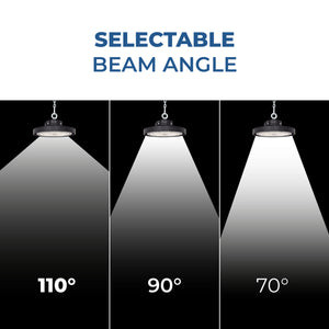 Campana LED UFO industrial - CCT - 150W - 170lm/W - Driver LIFUD - Ángulo seleccionable 110º/90º/70º - IP65 (17)