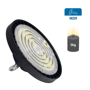 Campana LED UFO industrial - CCT - 150W - 170lm/W - Driver LIFUD - Ángulo seleccionable 110º/90º/70º - IP65 (20)