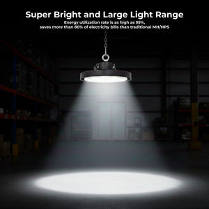 Campana LED UFO industrial - CCT - 150W - 170lm/W - Driver LIFUD - Ángulo seleccionable 110º/90º/70º - IP65 - Barcelona Led-Iluminación
