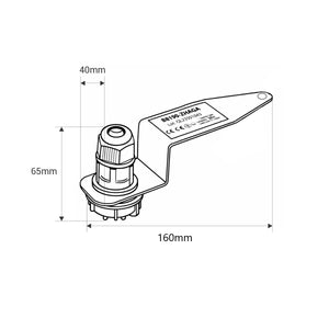 Bracket con zócalo ZHAGA para campana LED industrial B8160 - Barcelona Led-Accesorios