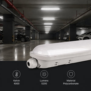 Pantalla estanca LED enlazable - 40W - 120cm - IP65 - Barcelona Led-
