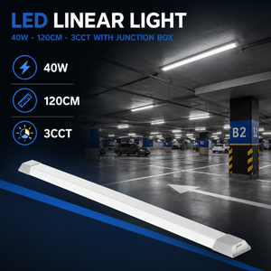 Luminaria lineal LED con caja de empalme - 3CCT - 40W - 120cm (7)