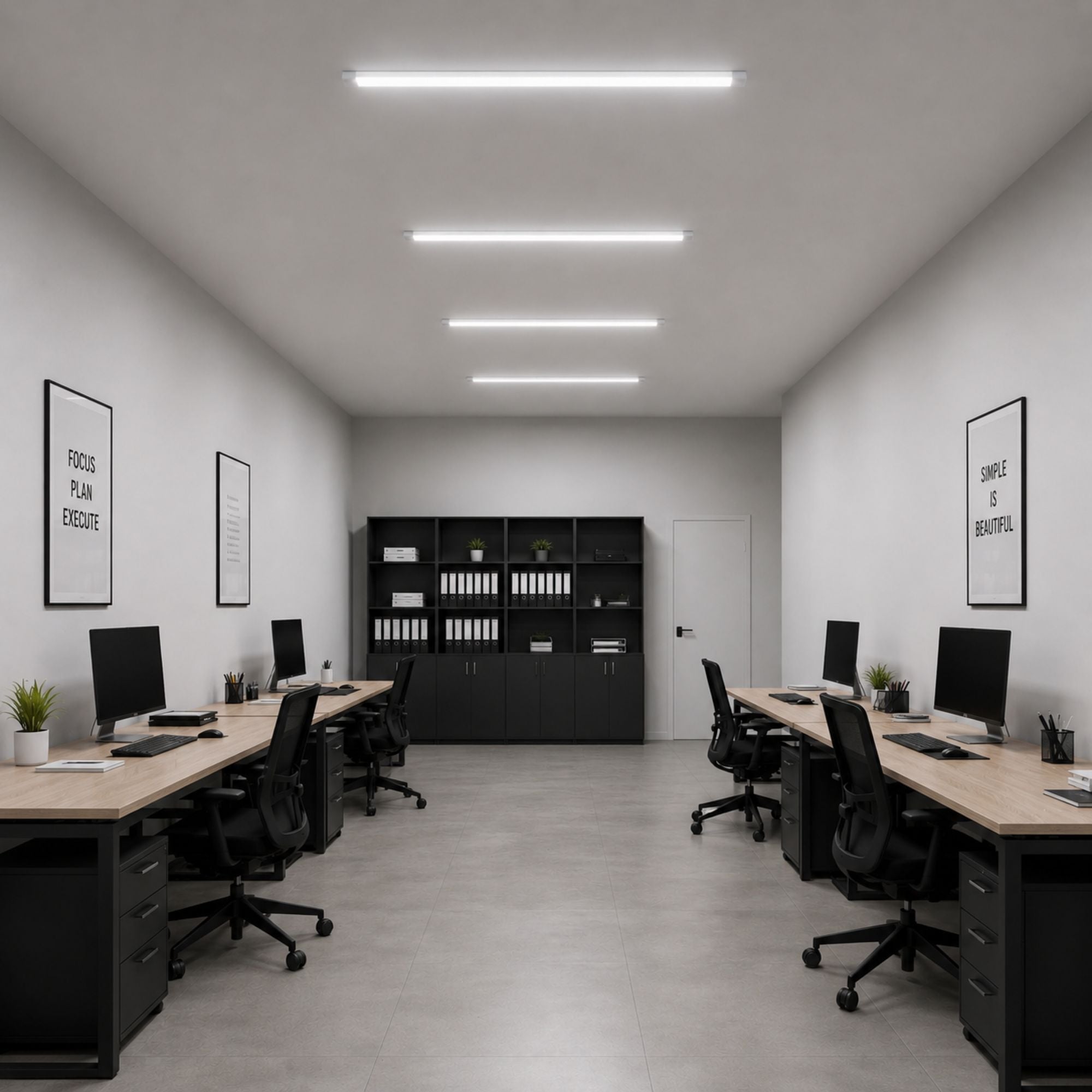 Luminaria lineal LED con caja de empalme - 3CCT - 50W - 150cm (1)