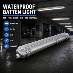 Pantalla estanca para 1 tubo LED - 150cm - IP65 (2)