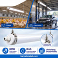Luminária tubular à prova de água para uso industrial - 120cm - 30W - IP65 - IK10 3