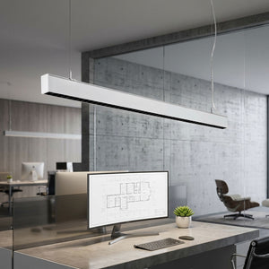 Luminaria colgante lineal LED 30W 120cm 2750lm de bajo UGR16 (7)