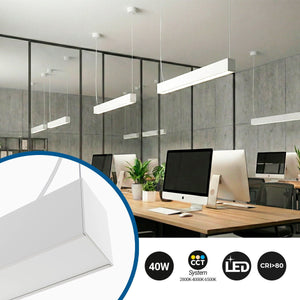 Lámpara lineal LED DOB CCT - 40W - 120cm - 120lm/W - PVC - Suspensión (3)