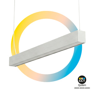 Lámpara lineal LED DOB CCT - 40W - 120cm - 120lm/W - PVC - Suspensión (6)