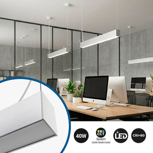 Lámpara lineal LED DOB CCT - 40W - 120cm - 120lm/W - PVC - Suspensión (8)