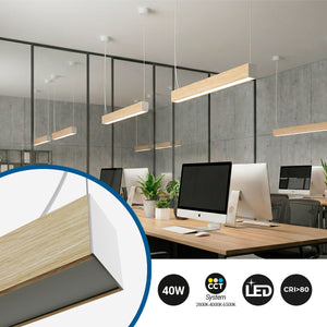 Lámpara lineal LED DOB CCT - 40W - 120cm - 120lm/W - PVC - Suspensión (13)