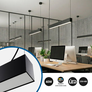 Lámpara lineal LED DOB CCT - 40W - 120cm - 120lm/W - PVC - Suspensión (22)