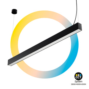 Lámpara lineal LED DOB CCT - 60W - 180cm - 120lm/W - PVC - Suspensión (14)