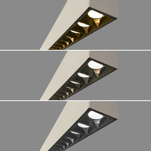 Luminaria lineal LED CCT - Suspensión/superficie - Potencia ajustable 20W/30W/40W - 120cm - UGR 17 (17)
