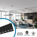 CCT LED-Linearleuchte – Pendel-/Aufbaumontage – Einstellbare Leistung 20 W/30 W/40 W – 120 cm – UGR 17 4