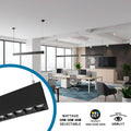 Luminaria lineal LED CCT - Suspensión/superficie - Potencia ajustable 20W/30W/40W - 120cm - UGR 17 4