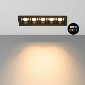 Foco lineal LED empotrable 7W - CCT - UGR18 - CRI90 - IP20 (17)