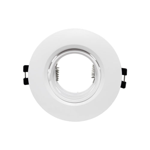 Round tilting downlight ring for GU10/MR16 bulb - Low UGR - Cutout Ø75 mm