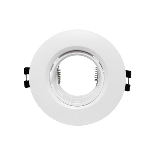 Round tilting downlight ring for GU10/MR16 bulb - Low UGR - Cutout Ø75 mm