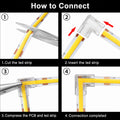 Connecteur en « L » pour ruban LED COB monochrome - 10 mm - IP20 3