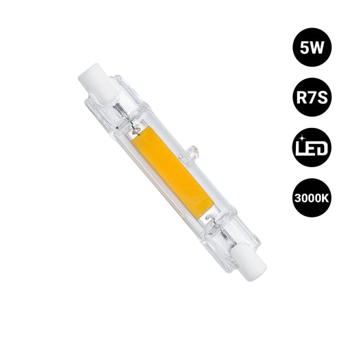 Ampoule LED COB - R7S - 78 mm - 600 lm - 5 W