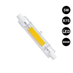 Bombilla LED COB - R7S - 78mm - 600lm - 5W (2) & Bombilla LED COB - R7S - 78mm - 600lm - 5W