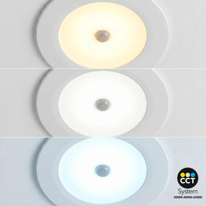 Downlight LED con sensor PIR "CLIO" - 8W - CCT - 700lm - Corte Ø85mm - IP54 (2)